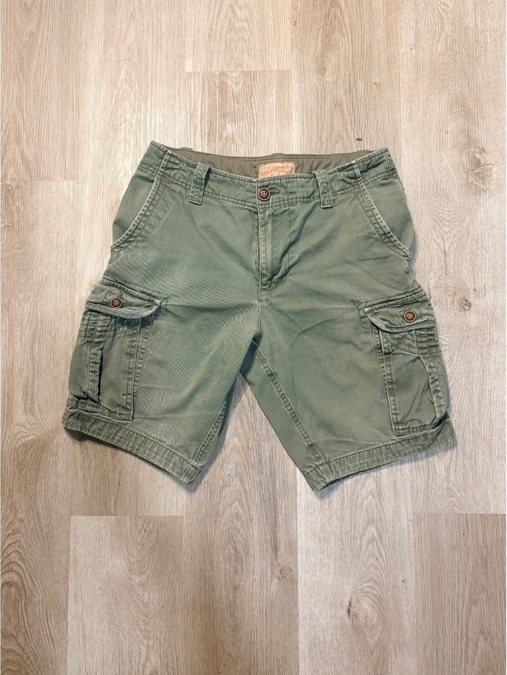 Vintage Red Camel Army Green Cargo Shorts Men’s Size 32” Skater Y2K